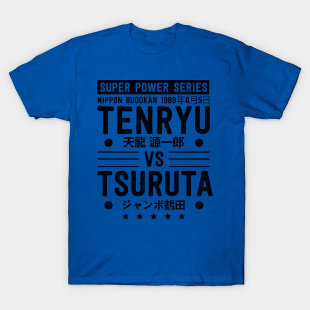 Tenryu vs Tsuruta T-Shirt by deadright